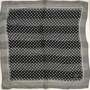 Oscar de la Renta polka dot silk scarf classic